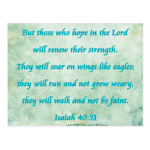 isaiah 40-31 post card