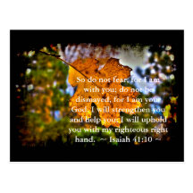 Isaiah 41:10 postcard