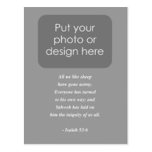 ISAIAH 53:6 Bible Verse Post Cards