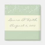 Island Green and Yellow Tropical Vines Magnet