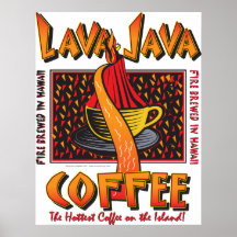 Island Hawaiian Lava Java Coffee Print