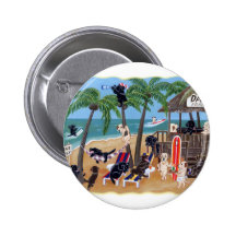 Island Summer Vacation Labradors Pins