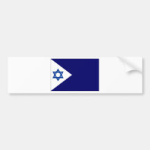 Israel Naval Ensign Bumper Stickers