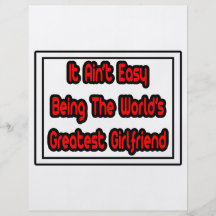 It Aint' Easy...World's Greatest Girlfriend Flyer