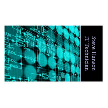 IT Computer Programmer Technician Business Card Templates