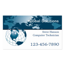 IT Computer Programmer Technician Business Cards