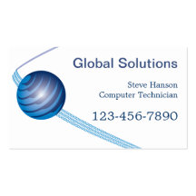 IT Computer Programmer Technician Business Cards