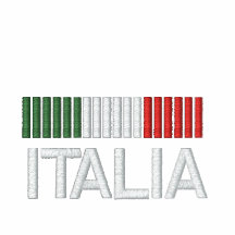 Italia Italy Embroidered fleece jogger jacket