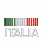 Italia Italy Embroidered zip Hoodie embroidered shirts