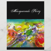 ITALIAN CARNIVAL Masquerade Ball,Dance and Music Personalised Flyer