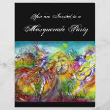 ITALIAN CARNIVAL Masquerade Ball,Dance and Music Full Color Flyer