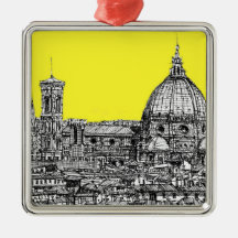Italian cathedral in yellow ornament