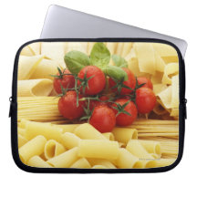 Italian cuisine. Pasta and tomatoes. Computer Sleeves