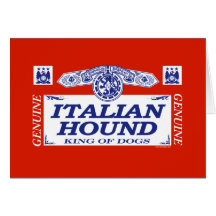 Italian Hound Greeting Card