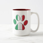 Italian patriotic cat mug