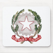 Italy Coat Of Arms Mouse Pad