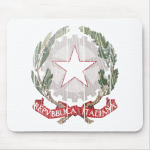 Italy Coat Of Arms Mouse Pad