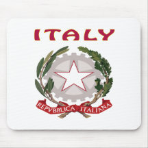 Italy Coat Of Arms Mousepads