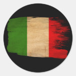 Italy Flag Round Sticker
