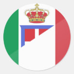 Italy, Italy flag Round Stickers