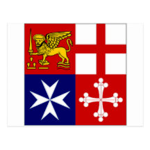 Italy Naval Jack Post Card