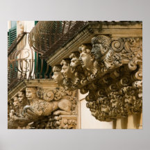 ITALY, Sicily, NOTO: Finest Baroque Town in Poster