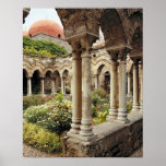 Italy, Sicily, Palermo. The cloisters survive as Posters