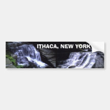 ITHACA, NEW YORK bumpersticker Bumper Stickers