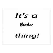 It's a binder thing! postcards