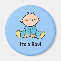 It's a Boy cartoon Magnet