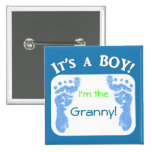 It's a Boy! Customise your baby button