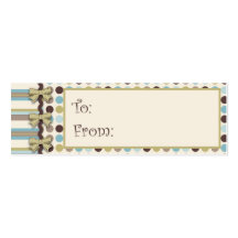 It's a Boy! Skinny Gift Tag Business Cards