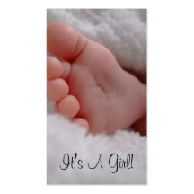 Its A Girl Business Card Templates