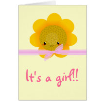 It's a girl!! greeting card