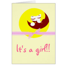It's a girl!! greeting cards