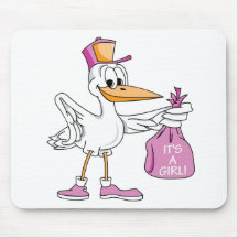 It's A Girl! Mouse Pad
