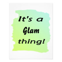 It's a glam thing! personalized announcements