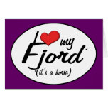 It's a Horse! I Love My Fjord Greeting Cards