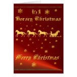 It's A Horsey Christmas Card