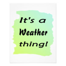 It's a weather thing! personalised invite