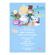 It's a Wonderland Birthday Tea Party Invitation