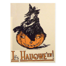 It's Halloween! (Vintage Halloween Card) Postcard