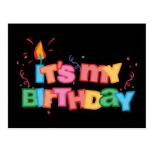 It's My Birthday Letters Postcard