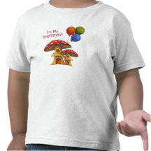 It's My BIRTHDAY!  Mushrooms, Toadstool, Balloons T-shirt