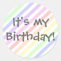It's my Birthday! Round Stickers