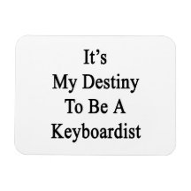 It's My Destiny To Be A Keyboardist Flexible Magnets