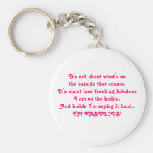 It's not about what's on the outside that count... keychains