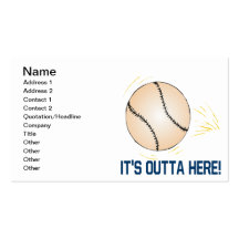 Its Outta Here Business Card