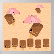 it's raining icecreams posters