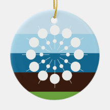 Its snowing! ornament
